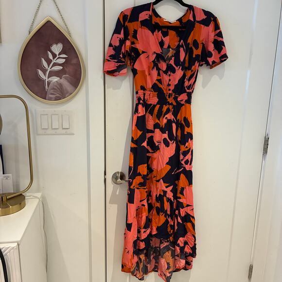 Anthropologie Abel the Label Printed Clare Midi Dress Small - Picture 2 of 9